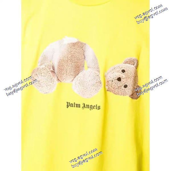 大人の個性を。断頭熊ゆったりタイプ半袖Tシャツ パーム エンジェルス Palm Angels ブランドコピー 2020秋冬 半袖Tシャツ